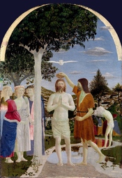 Baptism of Christ, by Piero della Francesca, 15th century