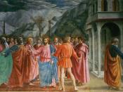 English: The Tribute Money by Masaccio. 