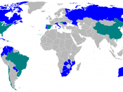 Parmalat in the world: in blue directed presence, in green presence under licenze Français : Parmalat dans le monde: en bleue présence directe, en verte présence par licence