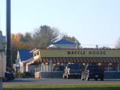 A Waffle House located in Hagerstown, Maryland.