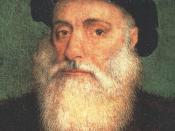 Deutsch: Dom Vasco da Gama, Graf von Vidigueira (* um 1469 in Sines; † 24. Dezember 1524 in Cochin, Indien), portugiesischer Seefahrer