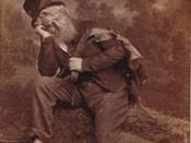 English: Photograph of actor Henrik Klausen as Peer in the premiere production of Henrik Ibsen's Peer Gynt in 1876.