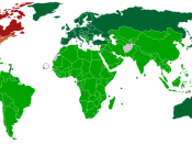 English: Kyoto Protocol participation map 2010.Green indicates countries that have ratified the treaty; Dark green are Annex I and II countries that have ratified the treaty; Grey is not yet decided; Brown is no intention of ratifying.
