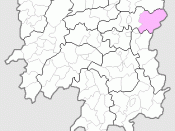Location of Liuyang city, Hunan, China(湖南省浏阳市位置图，中英文版本)