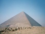 The Red Pyramid at Dashur, Egypt.