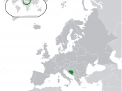 English: Bosnia and Herzegovina (green): inspired by and consistent with general country locator maps by User:Vardion, et al