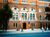 English: The Presidency building (Building of the Presidency) of Bosnia and Herzegovina, central Sarajevo.