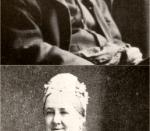The parents of the composer Edward Elgar, photographed circa 1890-1900. Top: William Elgar (1821-1906); bottom: Ann Elgar (1822-1902)