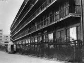 The concentration camp at Drancy, near Paris, where Jews were confined until they were deported to the death camps.