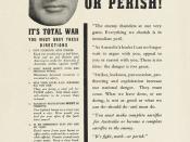An Australian Government leaflet telling Australians that they must make sacrifices for the war effort. AWM item RC02370