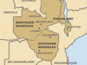 English: Map of the Federation of Rhodesia and Nyasaland. Own work. Link to user page as attribution.