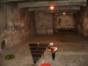 English: Auschwitz I gas chamber memorial