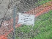 Sign at DuSable Park near the contaminated soil.