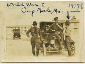 World War I, Camp Meade, MD, 1917-1918