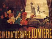 thumb|the poster realised as a sand sculpture The poster advertising the Lumière brothers cinematographe, showing a famous comedy (L'Arroseur Arrosé, 1895).