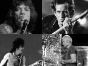 English: Mick Jagger, Keith Richards, Ronnie Wood and Charlie Watts :montage/crop of 4 pictures - File:Jagger-early Stones.jpg, File:KeithR2.JPG, File:Ron-Wood in CA.jpg and File:Charlie Watts Hannover 19-07-2006.jpg