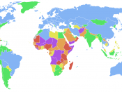 Fertility rate world map