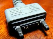 English: A picture of the FastPort male plug on a Sony Ericsson DCU-60 data cable.