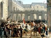 Louis-Philippe d'Orléans leaving the Palais-Royal to go to the city hall, 31 July 1830, two days after the July Revolution
