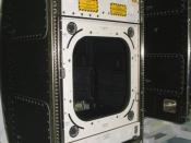 English: Close up image of the Window Observation Research Facility (WORF) Flight rack at Kennedy Space Center.
