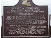 English: This is the back side of the Plessy v. Ferguson marker installed Feb. 12, 2009.