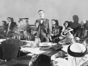 Mr. Lester Bowles Pearson addressing one of the committees at the United Nations Conference on International Organization in San Francisco / M. Lester Bowles Pearson s'adressant à l'un des comités à la Conférence des Nations Unies sur l'Organisation inter