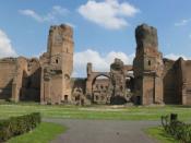English: Panorama of the Thermae of Caracalla (Baths of Caracalla) in Rome