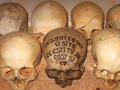On a skull in the ossuary of the Romanian Skete Prodromos on Mount Athos one can read the following inscription in Romanian: 
