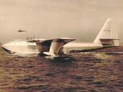 The Hughes H-4 Hercules with Howard Hughes at the controls