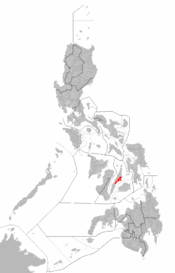 Map of Metro Cebu within the Philippines