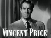 Cropped screenshot of Vincent Price from the trailer for the film Laura.
