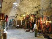 English: Aleppo, textile suq market