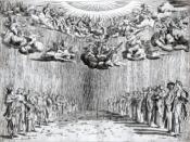 English: Stage design for an Intermedio at the Medici Wedding of 1589; engraved by Carracci after a drawing by Bernardo Buontalenti