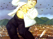 Fernando Botero portrayed Pablo Escobar's death in one of his paintings about violence in Colombia