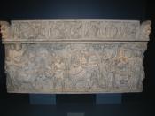 Marble Roman sarcophagus depicting the Triumph of Bacchus returning from India, currently in the Walters Art Museum in Baltimore, Maryland, U.S.A.
