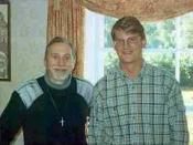 Douglas Gresham, stepson of C.S. Lewis (on left); Alan McClendon - taken at Gresham's home in Leighlandbridge, Ireland