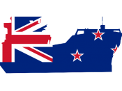 Ship outline with NZ Flag inset