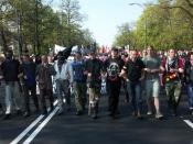 Demonstration of anti-globalization movement in Warsaw