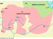 English: Sokoto Caliphate in the 19th century.
