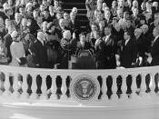 January 20: John F. Kennedy is inaugurated as the 35th President of the United States.