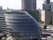 The Greater London Authority is based in City Hall, Southwark