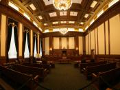 The interior of the Wasington State Supreme Court