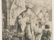 English: Abraham casting out Hagar and Ishmael