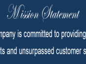Sample mission statement