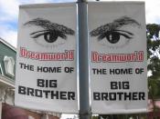 English: Dreamworld: The Home of Big Brother Australia banners near the park entrance.