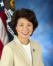 Labor Secretary Elaine Chao.