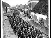 Regiment marching back to billets after Monchy