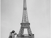 English: WWII: American soldiers watch as the Tricolor flies from the Eiffel Tower again. (65638(22), 08/25/1944, 23-0457a.gif)