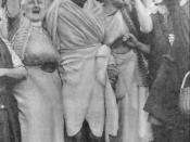 Mahatma Gandhi with textile workers at Darwen, Lancashire, England, September 26, 1931.