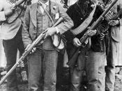 English: Boer guerrillas during the Second Boer War Français : Guérilla de Boers pendant la Deuxième Guerre des Boers